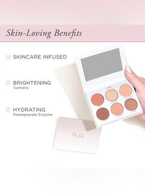 PUR On Point Vegan Eyeshadow Palette Six-Shade “Friday” Browns